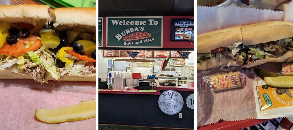 Bubba's Subs and Pizza Menu
